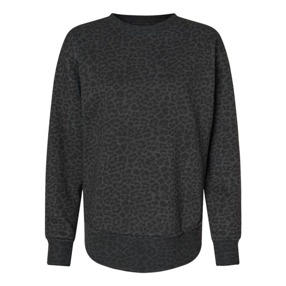 LAT Women�'s Weekend Fleece / Black Leopard